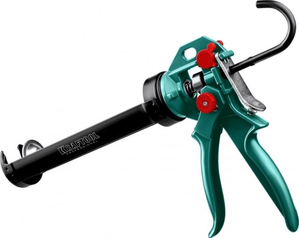 Пистолет для герметика KRAFTOOL EXPERT 4-in-1 усиленный cкелетный поворотный 310 мл [06675]