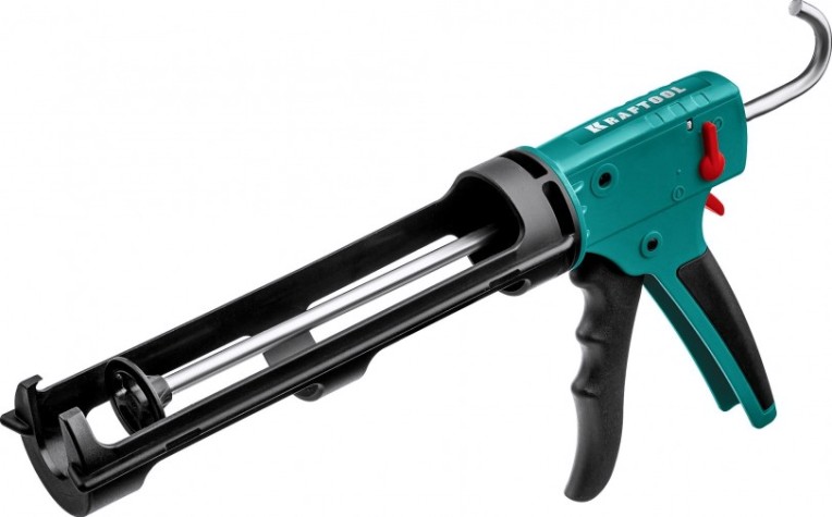 Пистолет для герметика KRAFTOOL Grand 2-in-1 скелетный 310 мл [06674]