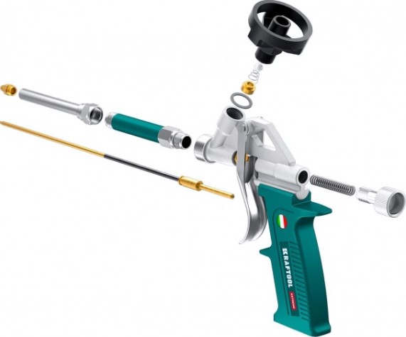 Пистолет для монтажной пены KRAFTOOL SUPERGUN 06800 полностью разборный, обслуживаемый [06800]