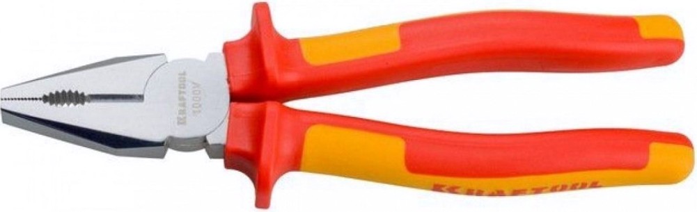 Плоскогубцы диэлектрические KRAFTOOL ELECTRO-KRAFT 1000 V, 200 мм, комбинированные [2202-1-20_z01]