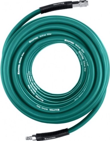 Пневмошланг KRAFTOOL 10м 10х15 мм, с фитингами рапид [06588-10]