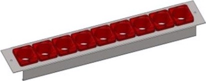 Полка для шкафа FERRUM 08.3000-SK с 9 ложементами BT50 [08.BT50-WT]