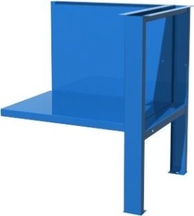 Полка/стенка и верстачная опора FERRUM 01.501-5015 для верстака с одной тумбой (синий)