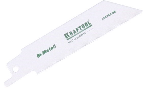 Полотна для сабельных пил KRAFTOOL S522EF "industrie qualitat", по металлу, 80мм [159755-08]