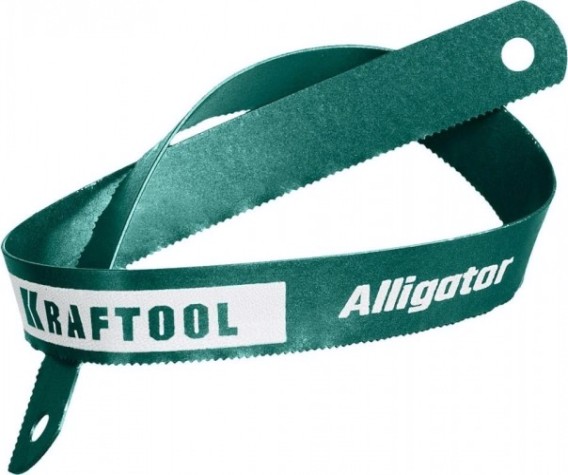 Полотно для пил по металлу KRAFTOOL Alligator-18 bi-metal гибкое 18 tpi [15942-18]