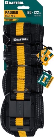 Пояс монтажника KRAFTOOL KB-2 для сумок с быстрос. креплением FastClip 80-122 см [38763]
