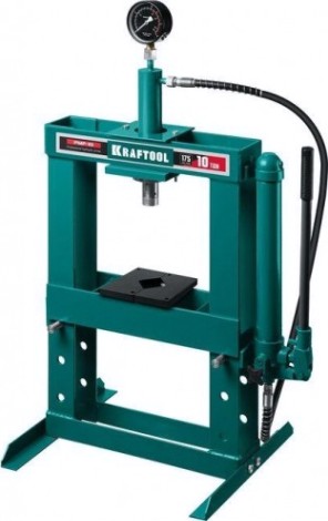 Пресс гидравлический KRAFTOOL PMP-10 с гидронасосом и манометром 10 т 43472-10 [43472-10]