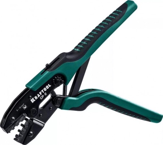 Пресс-клещи KRAFTOOL CP-2 для втулочных наконечников 6-16 мм.кв, [45461-2]