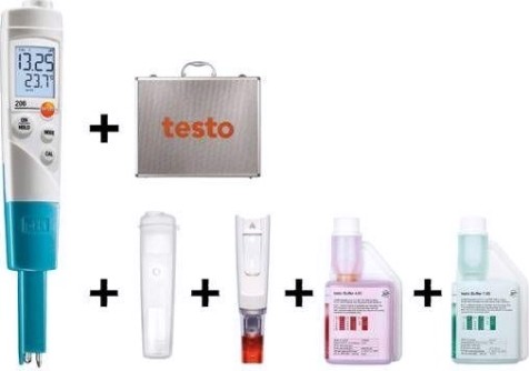 Прибор для измерения pH/°C Testo 206 pH1 (с принадлежностями) [05632065]