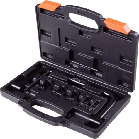 Рассухариватель клапанов Affix универсальный 10 предметов, струбцина, кейс [AF10310006C]