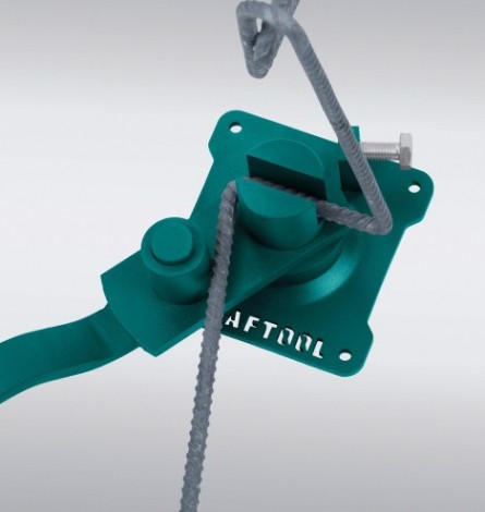 Ручной станок для гибки арматуры KRAFTOOL 23302 10 E на подшипнике острый гиб