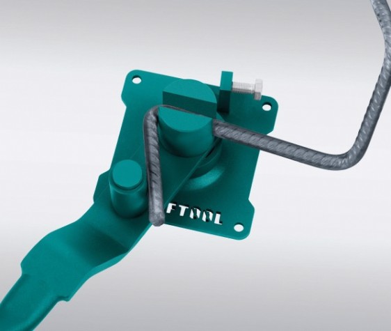 Ручной станок для гибки арматуры KRAFTOOL 23303 12 E на подшипнике острый гиб