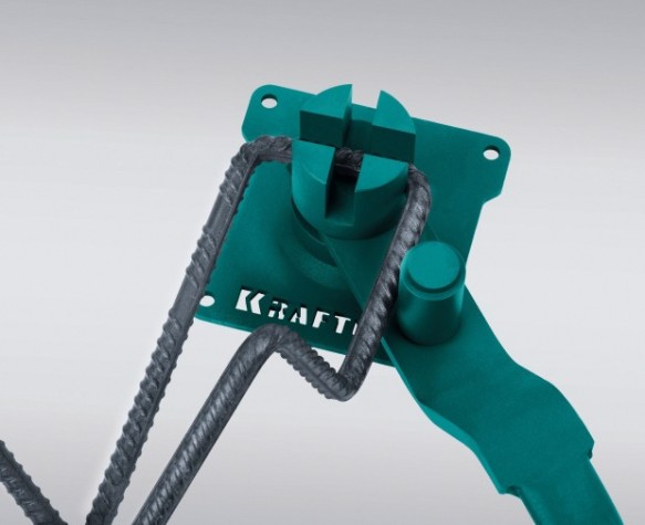 Ручной станок для гибки арматуры KRAFTOOL 23304 14 EC на подшипнике острый гиб