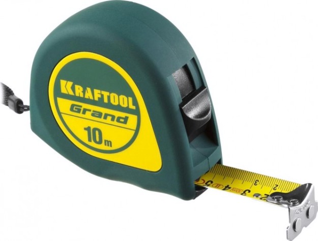 Рулетка KRAFTOOL "GRAND" 10.0 м [34022-10-25]