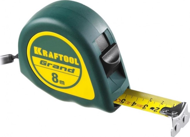 Рулетка KRAFTOOL "GRAND" 8.0 м [34022-08-25]