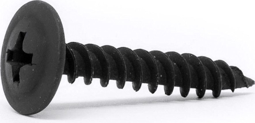 Саморез 4,2 х 16 с прессшайбой, острый черный