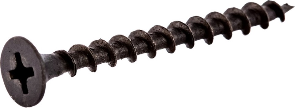 Саморез с редким шагом для гипсокартона КМП 3,5x 45 (8000шт) черный [00-00000106]