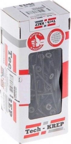 Саморез Tech-KREP 3,5 х 35 (коробка 200 шт.) с частым шагом для гипсокартона [102130]