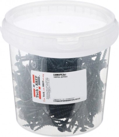 Саморез Tech-KREP 3,8 х 32 (ведро 1000 шт.) с редким шагом для гипсокартона [100078]