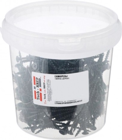 Саморез Tech-KREP 3,8 х 45 (ведро 500 шт.) с редким шагом для гипсокартона [100082]