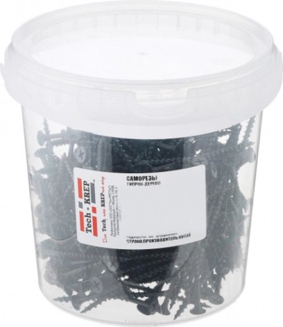 Саморез Tech-KREP 3,8 х 55 (ведро 500 шт.) с редким шагом для гипсокартона [100085]