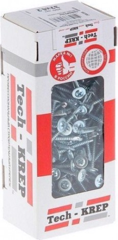 Саморез Tech-KREP 4,2 х 13 (коробка 200 шт.) с прессшайбой со сверлом [102148]