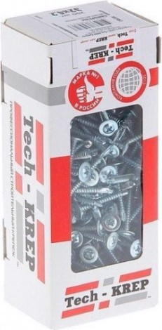 Саморез Tech-KREP 4,2 х 16 (коробка 200 шт.) с прессшайбой со сверлом [102149]
