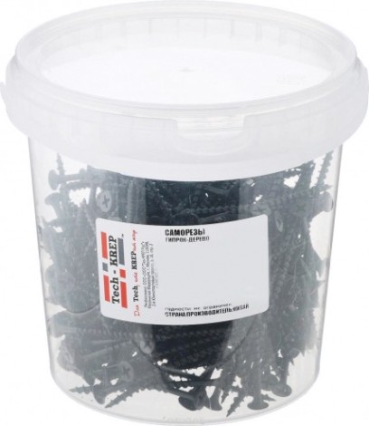 Саморез Tech-KREP 4,2 х 65 (ведро 250 шт.) с редким шагом для гипсокартона [100086]