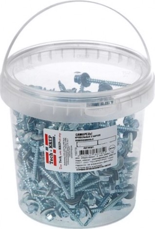 Саморез Tech-KREP 4,8 х 28 (ведро 300 шт.) кровельный оцинкованный [101000]