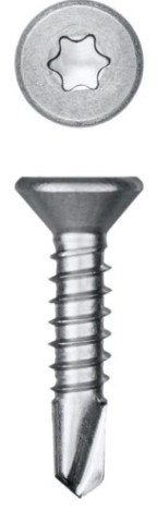 Саморез универсальный KRAFTOOL DS-C 19х3.5 мм нержавеющий 800 шт. [300932-35-019]