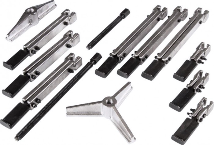 Съемник подшипников Affix 2-х и 3-х захватный, 13 предметов, кейс [AF10412012C]