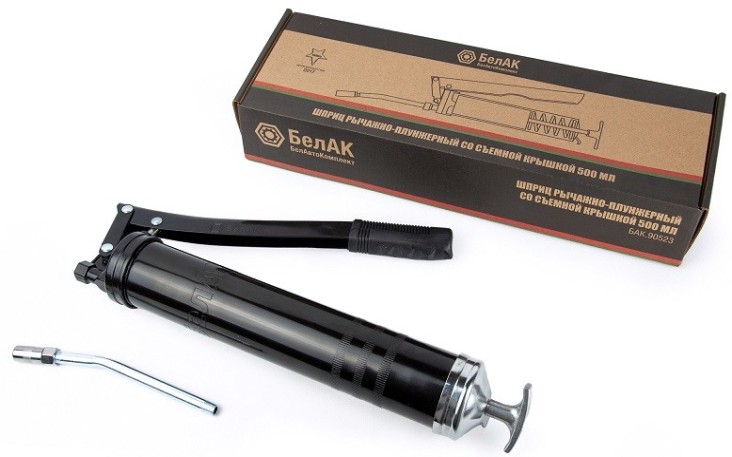 Шприц БелАК 500 мл рычажно-плунжерный со съемной крышкой [БАК.90523]