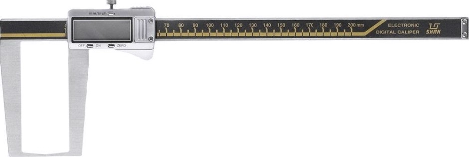 Штангенциркуль специальный SHAN ШЦЦСК-5 0-200 0,01 губки 80 мм для измерения наружних канавок и пазов [136265]