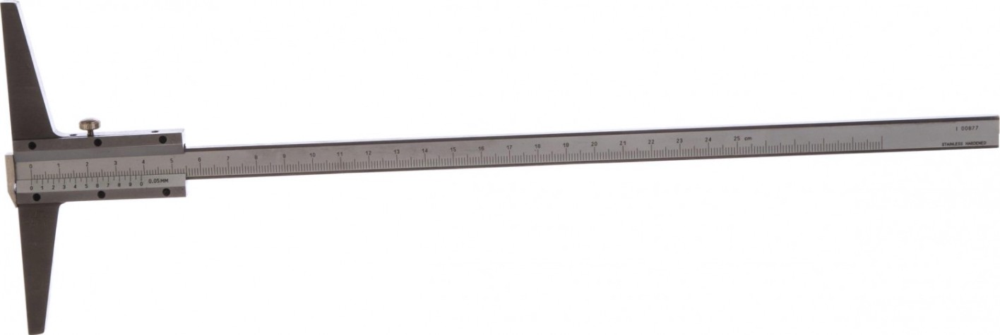 Штангенглубиномер с толщиномером (зацепом) SHAN ШГ 250 мм [343497]