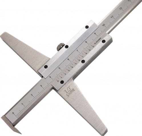 Штангенглубиномер с толщиномером (зацепом) SHAN ШГ 300 мм [351336]