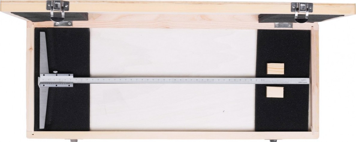 Штангенглубиномер с толщиномером (зацепом) SHAN ШГ 630 мм [351285]