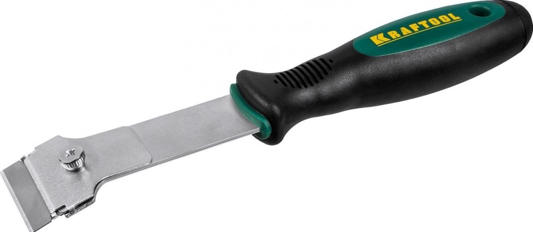 Скребок KRAFTOOL 085411 профессиональный с двухкомпонентной рукояткой, тип