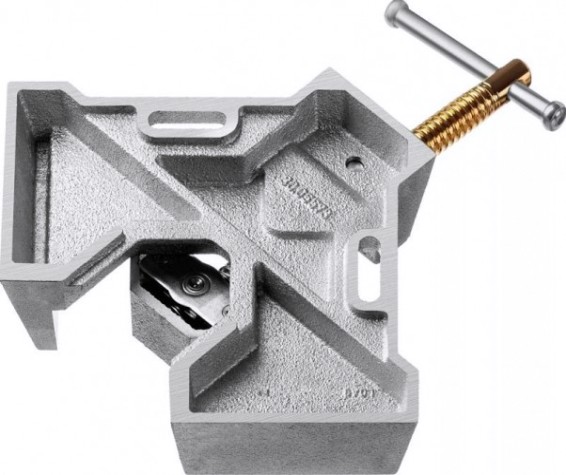 Струбцина для сварки KRAFTOOL EXTREM C90 экстрамощная, стальная угловая [32201]