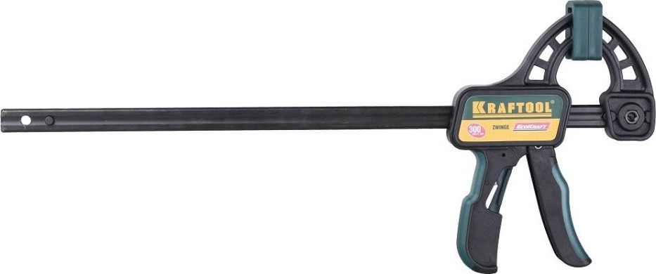 Струбцина пистолетная KRAFTOOL "EcoKraft" 32226-60, ручная пластиковый корпус, 600/800 мм, 150 кгс [32226-60_z01]