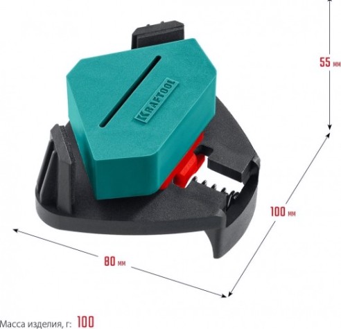 Струбцина угловая KRAFTOOL CCS два диапазона зажима 10-22 / 22-40 мм [32205]