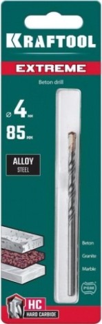 Сверло по бетону KRAFTOOL EXTREME 4х85 [29166-085-04]