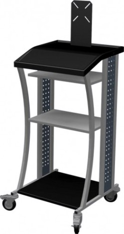 Тележка диагностическая открытая FERRUM 06.202-9007 серый металик, 590х550х1060 мм