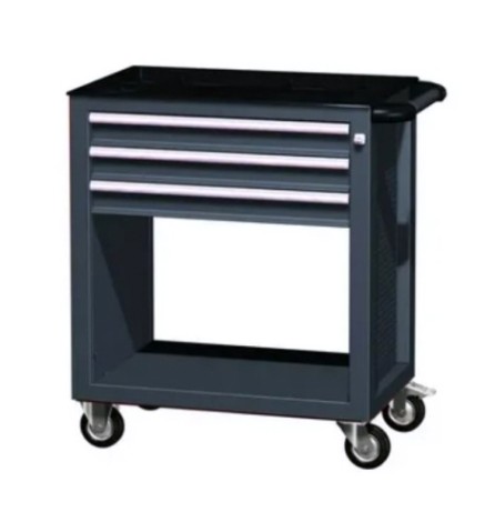 Тележка инструментальная FERRUM 02.103H 3 выдвижных полок [RAL 7001 - серый]