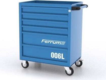 Тележка инструментальная FERRUM "CLASSIC" 02.006L-5015 6 ящиков (синяя) [02.006L-5015]