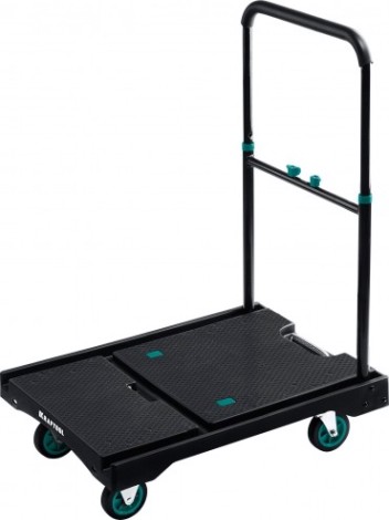 Тележка платформенная KRAFTOOL 680х495мм складная рукоятка/колеса d 100мм [38780-150]