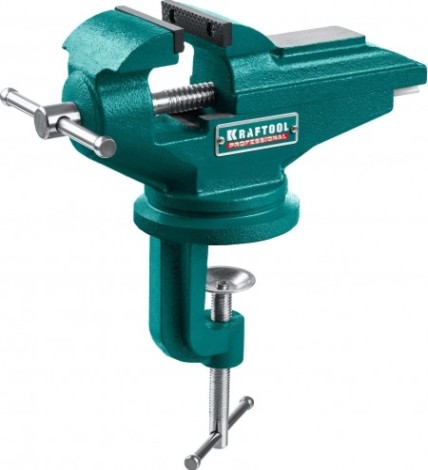 Тиски KRAFTOOL MINI 32713-75 стальные настольные 65 мм [32713-75]