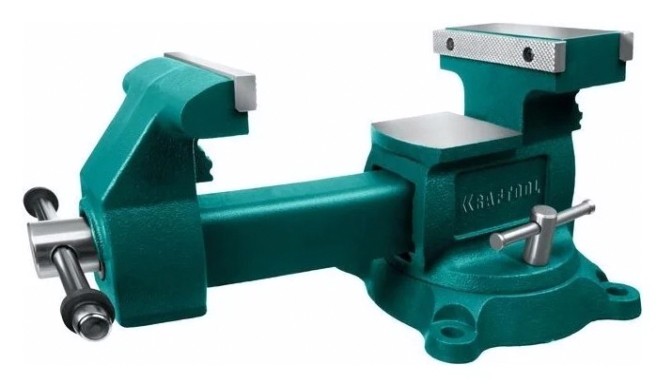 Тиски KRAFTOOL Reversible 165 мм слесарные [32705-165]
