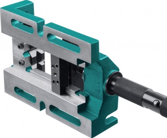 Тиски KRAFTOOL станочные 100 мм трехсторонние, сверлильные [32716-100]