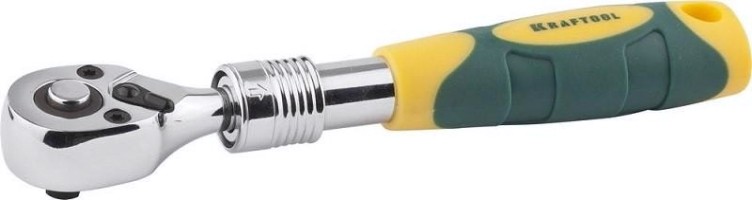 Трещотка для торцовых головок KRAFTOOL "PRO" 1/4", телескопическая ручка, 27798-1/4 [27798-1/4]