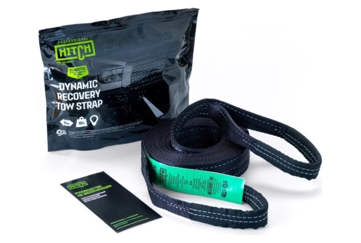 Трос буксировочный HITCH PROF лента 10 т, 6 м динамический, масса авто 3,3 т, петля-петля [SZ071510]